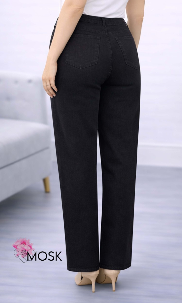 Blugi drepti cu pietre negri