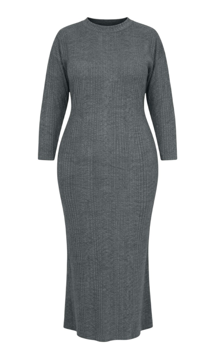 Rochie tricotata Model 1 gri