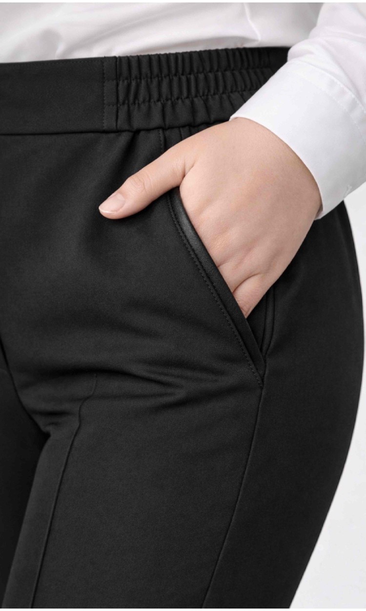 Pantalon clasic din stofa premium negru