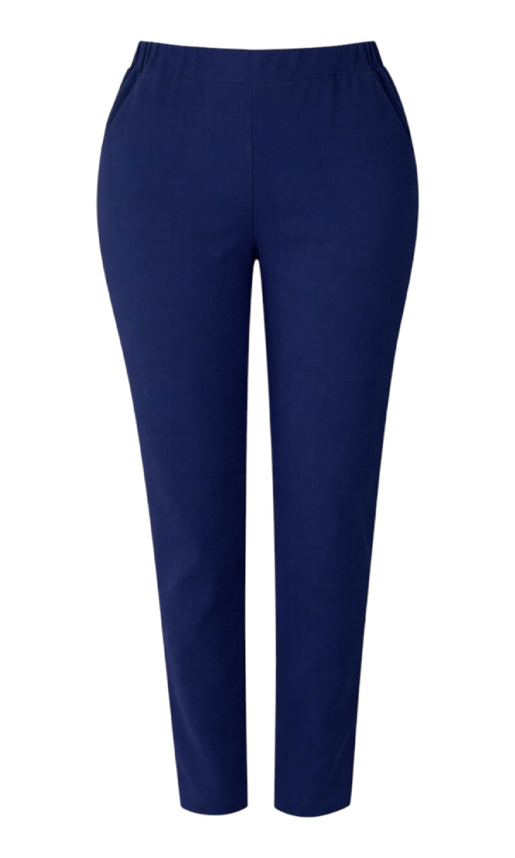 Pantalon conic din crep