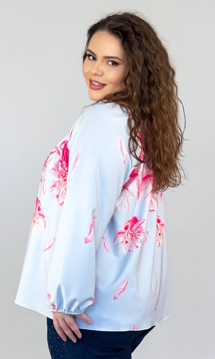 Bluza cu imprimeu floral bleo
