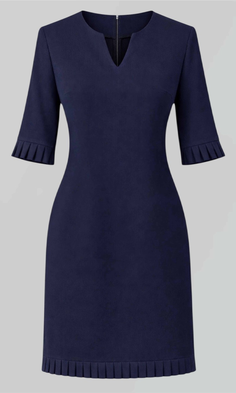 Rochie eleganta din stofa cu volan