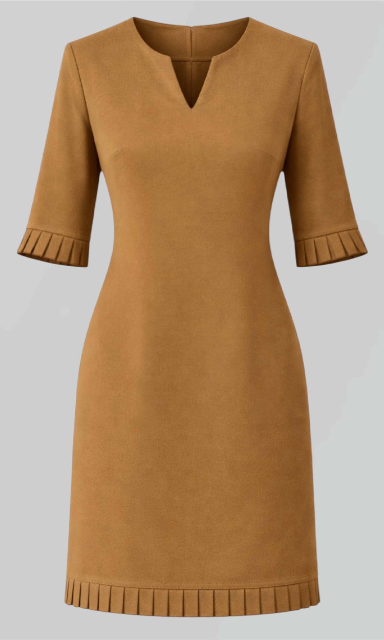 Rochie eleganta din stofa cu volan