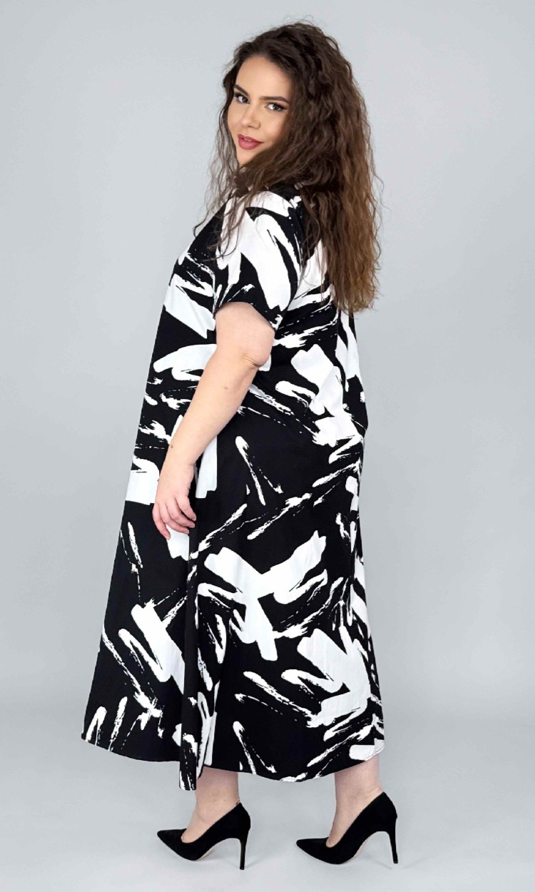 Rochie tip camasa cu imprimeu