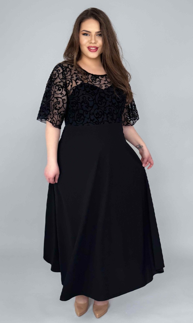 Rochie de ocazie lunga cu dantela