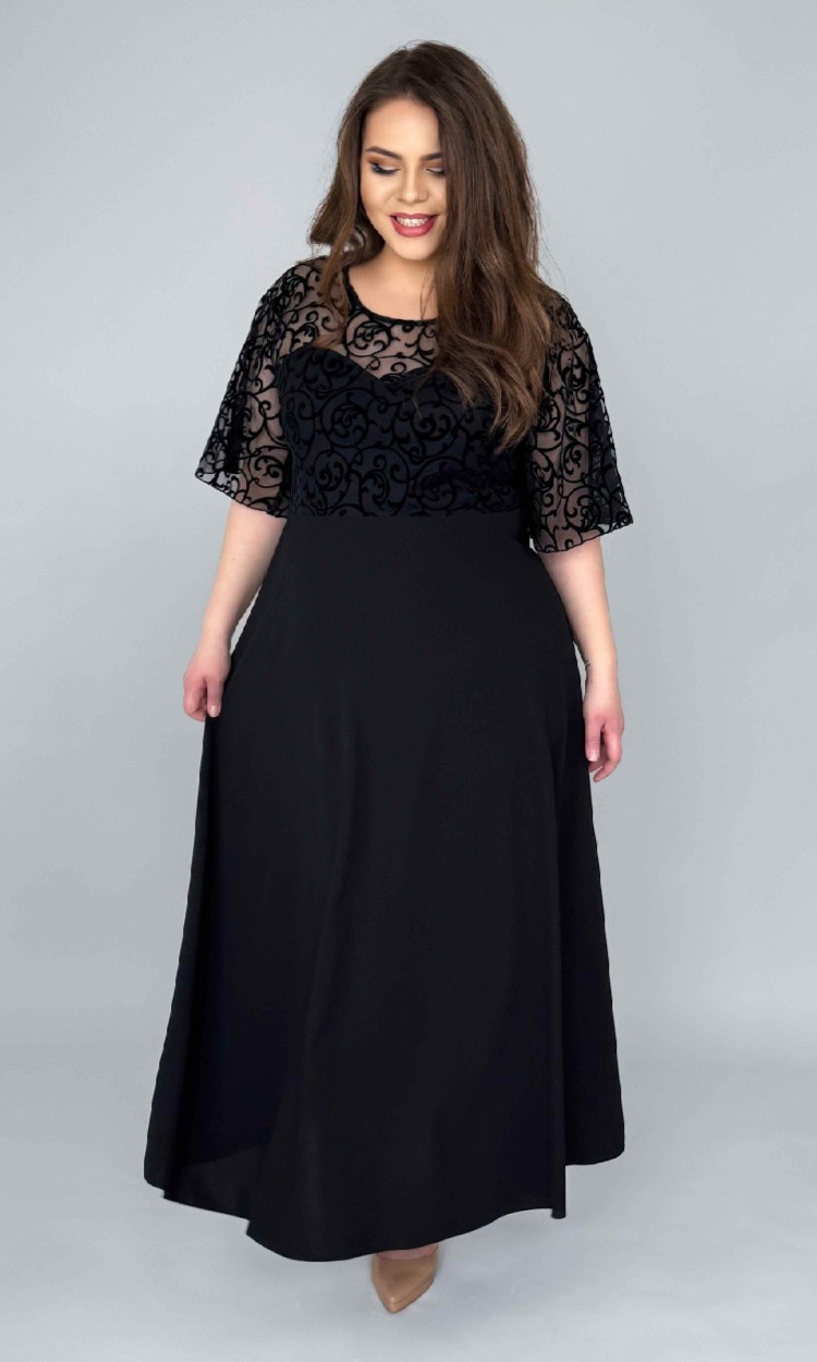 Rochie de ocazie lunga cu dantela