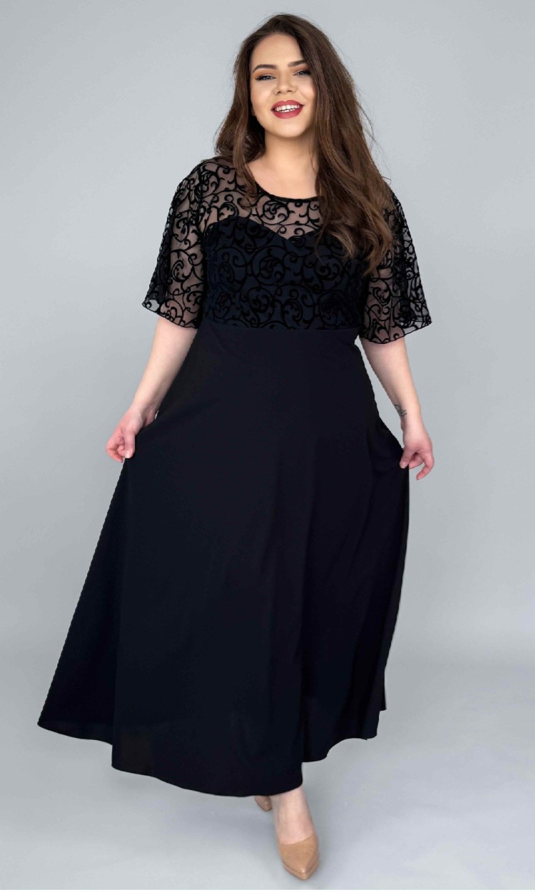 Rochie de ocazie lunga cu dantela