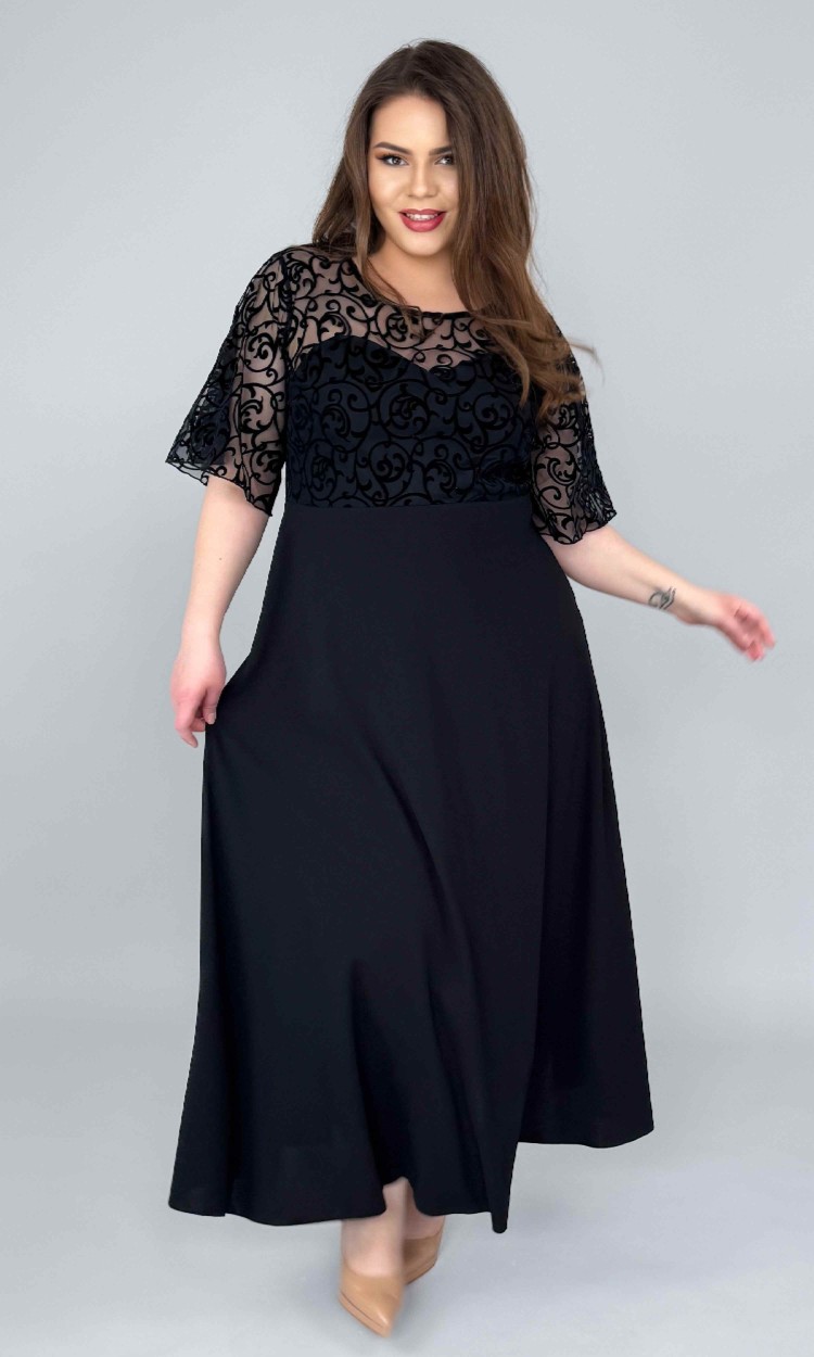 Rochie de ocazie lunga cu dantela