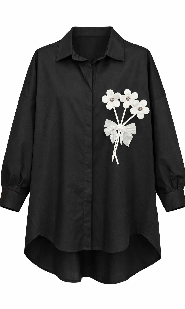 Camasa cu aplicatie florala