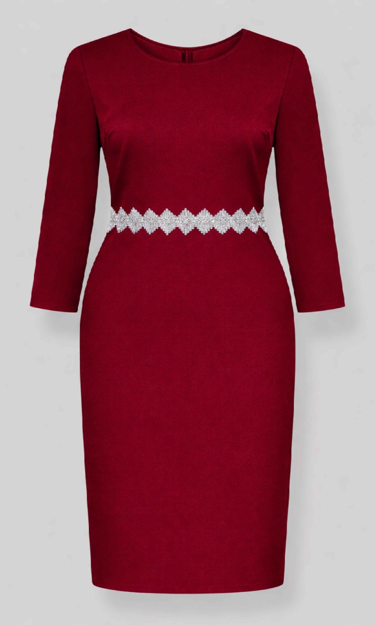 Rochie cu banda decorativa in talie