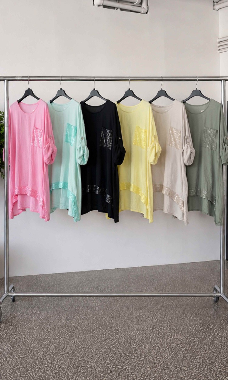 Bluza din in asimetrica