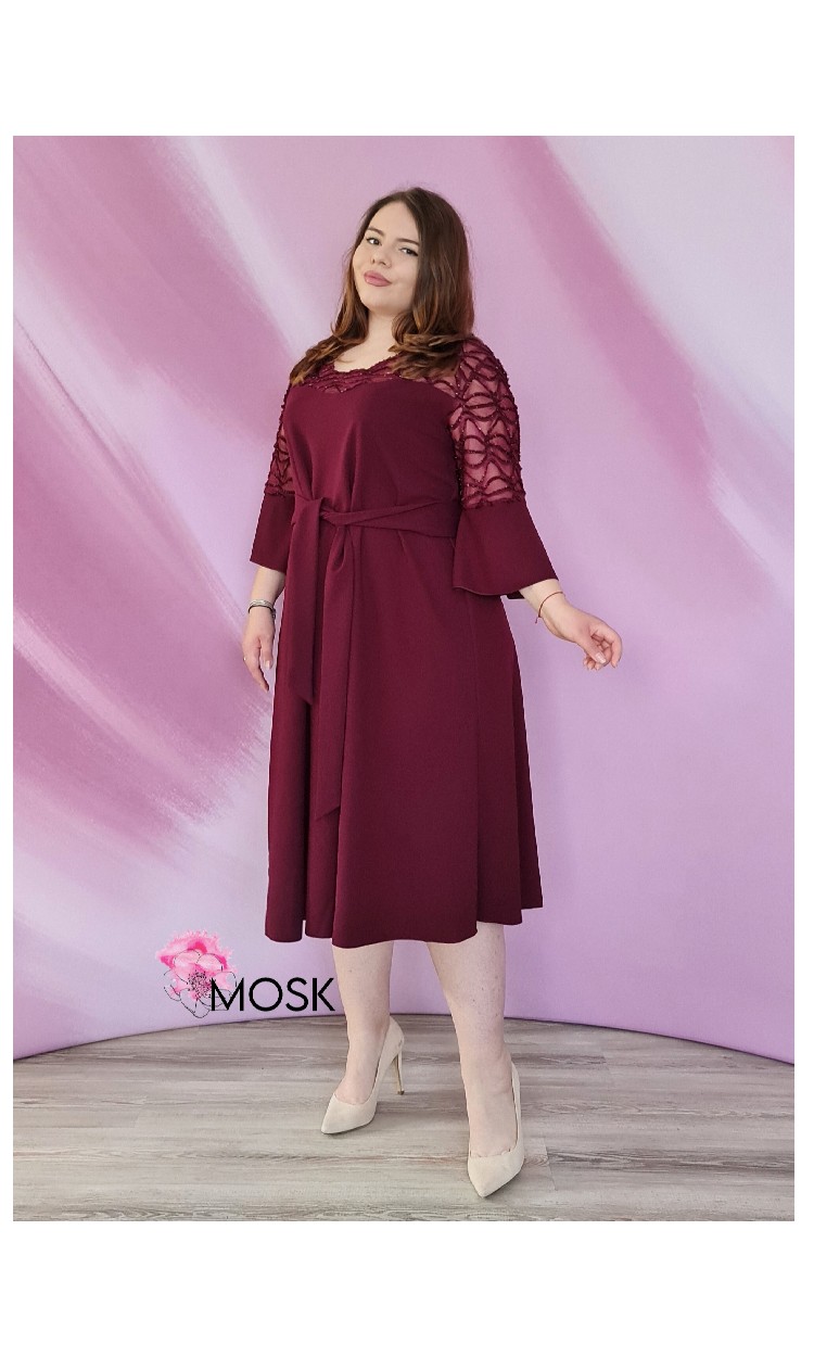 Rochie ALMA bordo